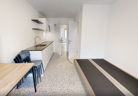 Estúdio Moderne studio met eigen badkamer en keuken beschikbaar voor AJ 2026-2027 imagem 3