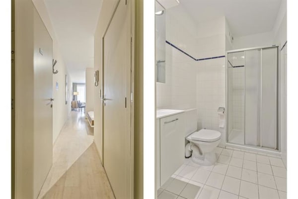 Apartman 37 m² Studio Apartment_Kruidtuinlaan_Brussels resim 5