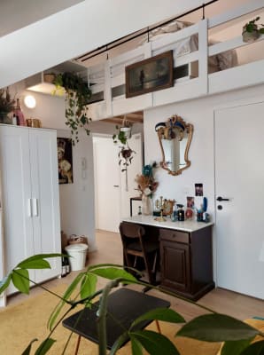 Kamer Gezellige studentenkamer met slaapplek op mezzanine – hartje Leuven foto 9