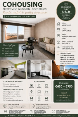Apartamento Appartement te huur met twee slaapkamers imagem 1
