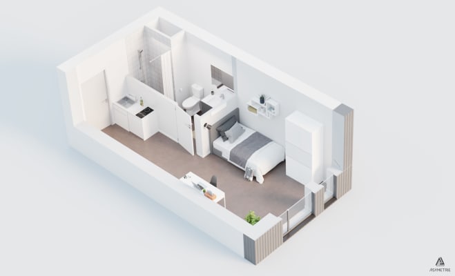 Estúdio STUDIO ETUDIANT – RESIDENCE NEUVE : L'OREE DE BOZIERE imagem 3