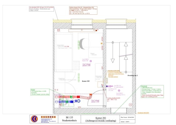 Kamer K202/Splinter nieuwe TOP bemeubelde studentenkamer, met eigen lavabo, frigo en combi oven/mircoglf, Wifi, hoogteslaper foto 1