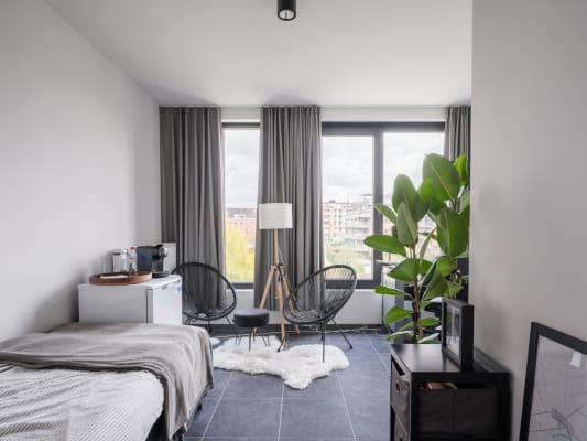Sala Nieuwbouwkamer met eigen sanitair in gezellige studentenresidentie imagem 1