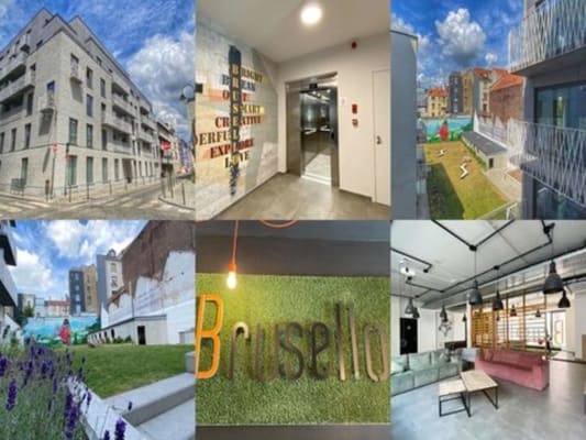 Sala Student room/ studio in Brussels imagem 3