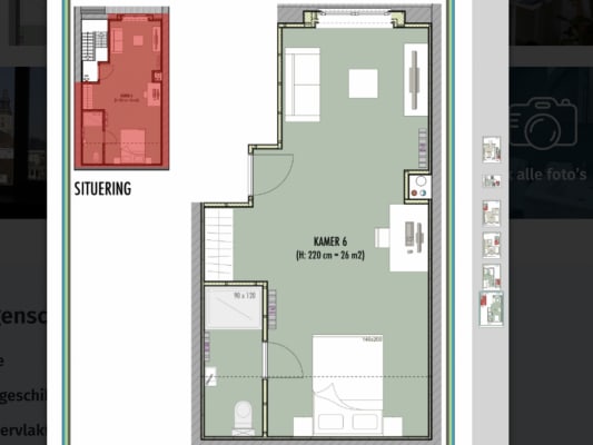 Kamer Rustig gerenoveerde kamer voor studentenkoppel. foto 5