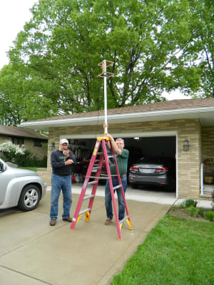 Success! KA8MZS gives a great signal report after our first call on two meters.