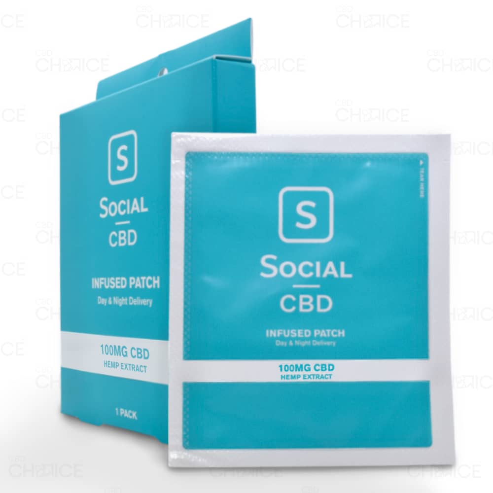 Social CBD Topical Patch, 100mg