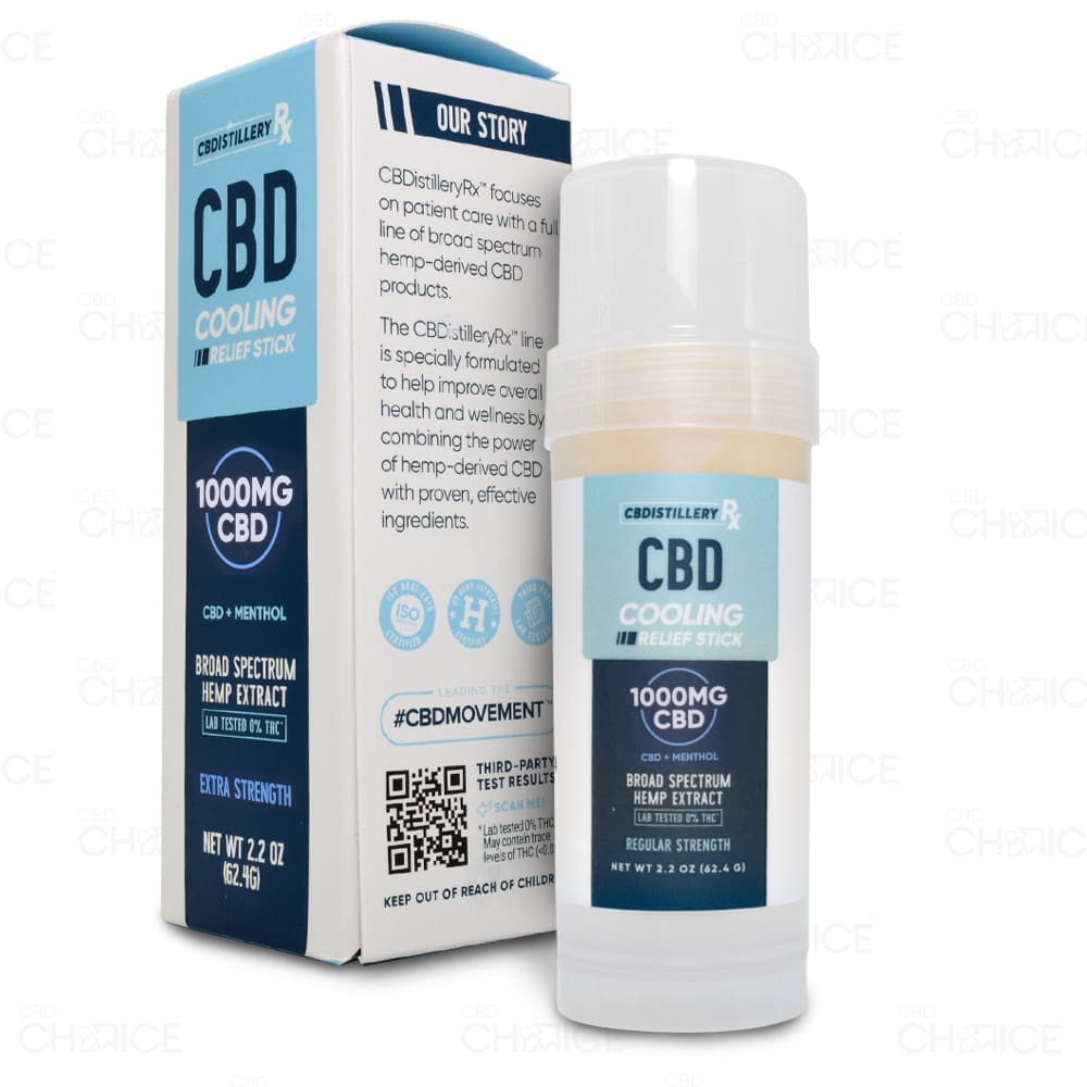 CBDistillery | Shop CBD Cooling Relief Stick in 500-1000mg strengths