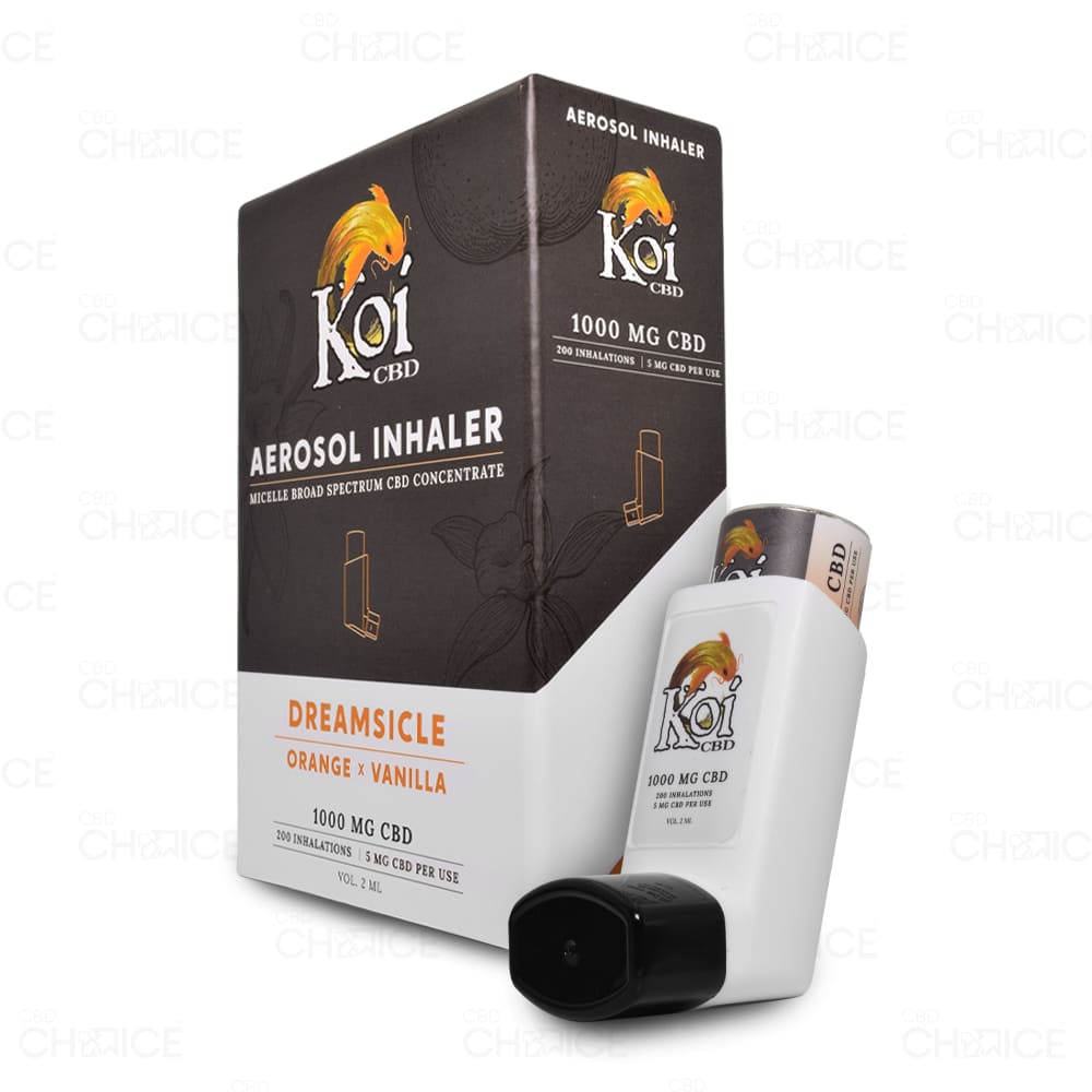 Koi Cbd Shop Dreamsicle Flavor Cbd Aerosol Inhalers At Cbd Choice Koi Cbd Shop Dreamsicle Flavor Cbd Aerosol Inhalers At Cbd Choice