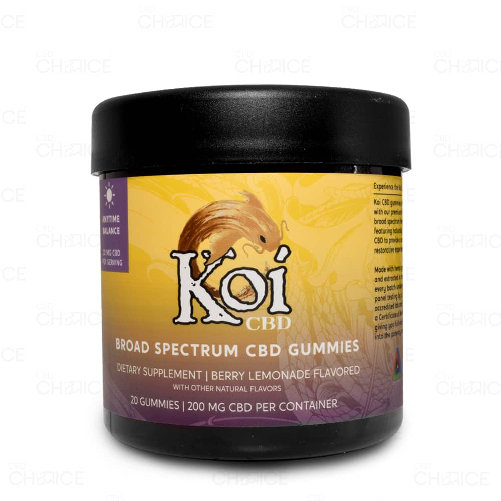 Koi CBD | Anytime Balance Berry Lemonade Broad Spectrum Gummies