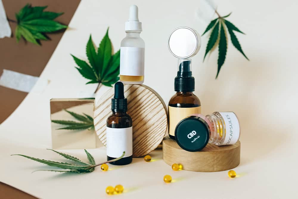 A variety of white label and private label CBD products.