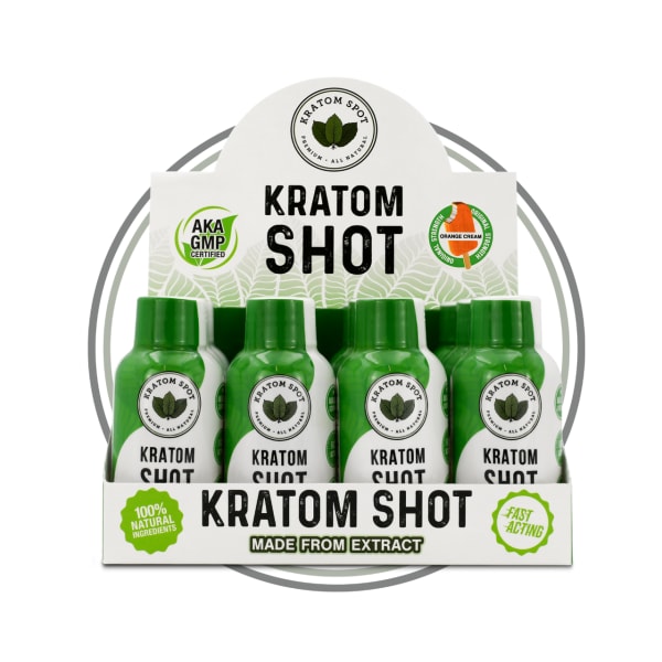 A 12 pack of Orange Cream Kratom Shots