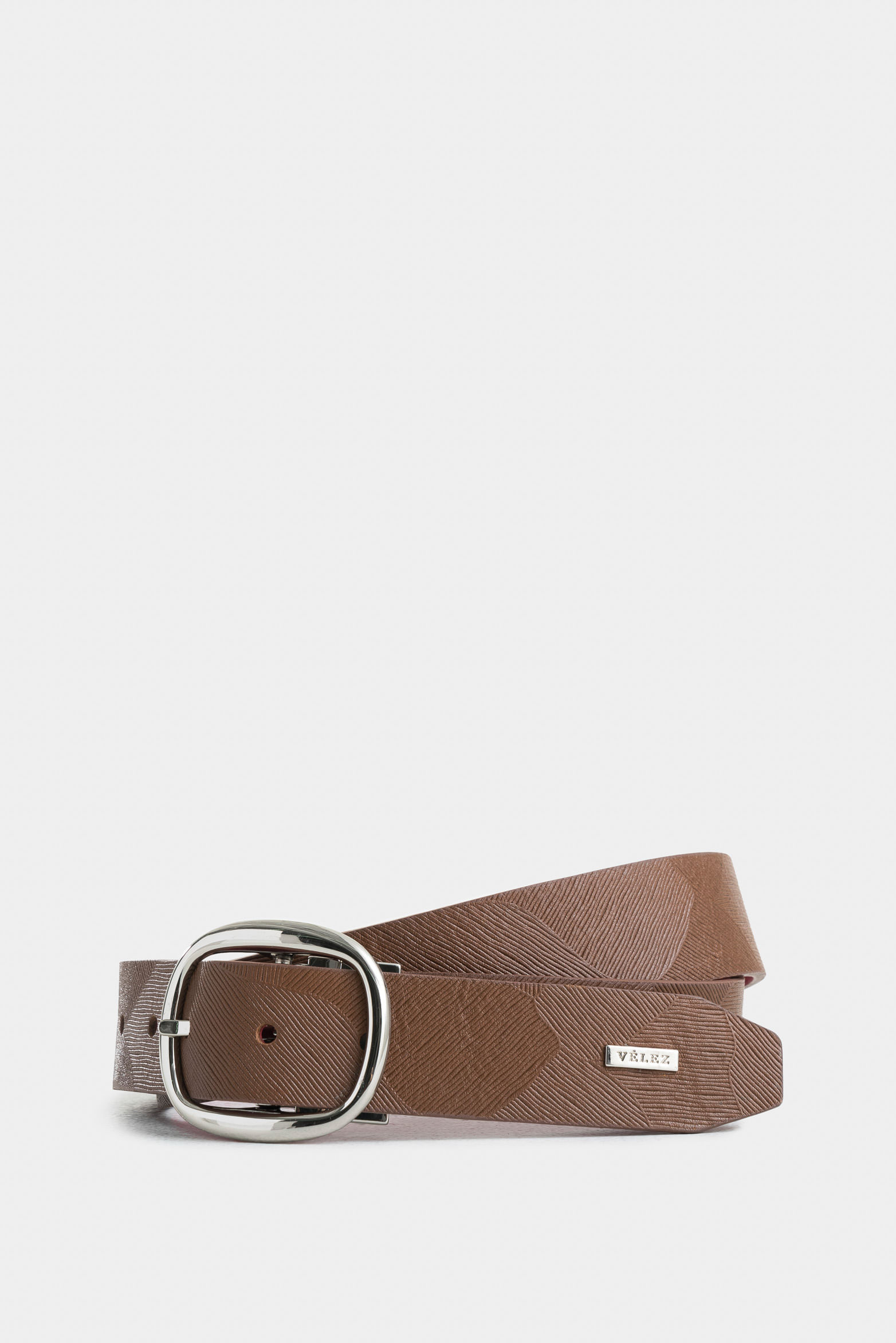 Cinturón reversible bee de cuero para mujer puntera hexagonal