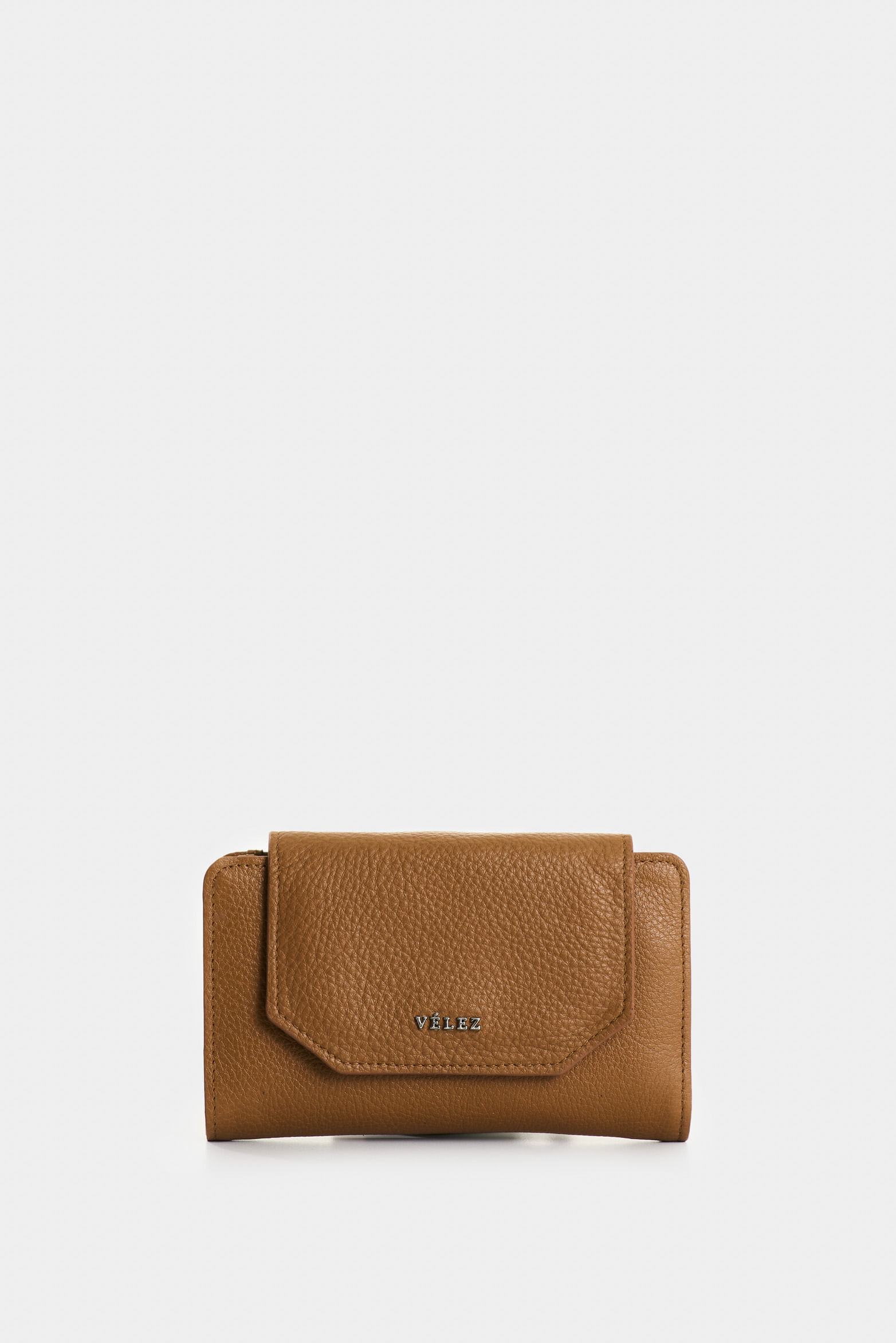 Billetera Bravo de cuero para mujer corte hexagonal