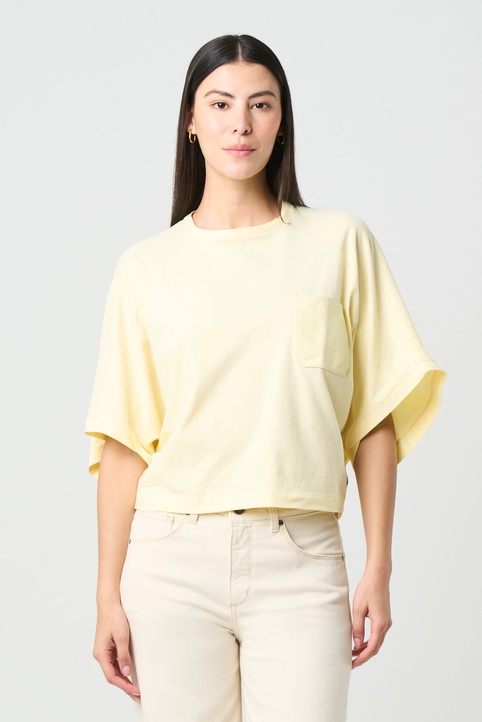 Camiseta Ópalo para mujer manga ranglan