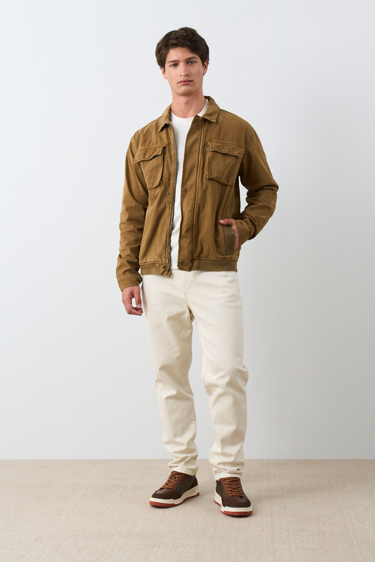 Chaqueta Vireo en dril para hombre semi ajustada