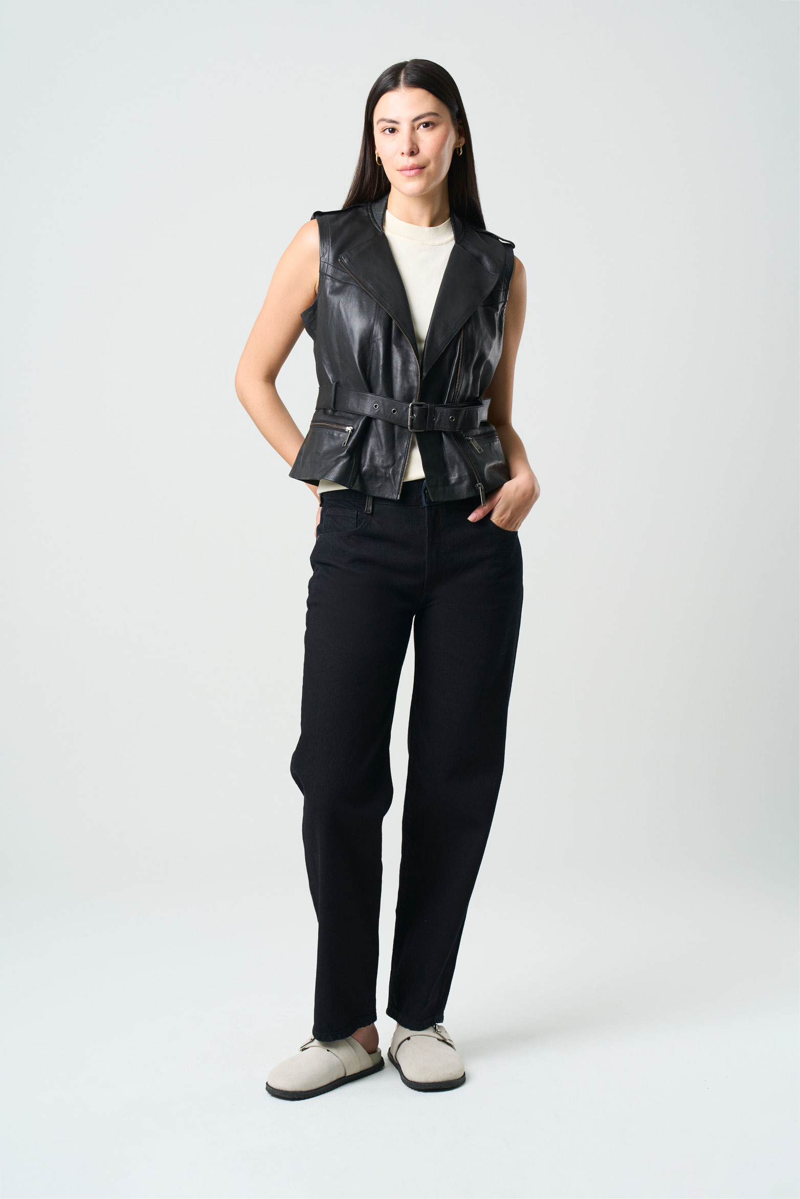 Jean Raw denim para mujer encerado