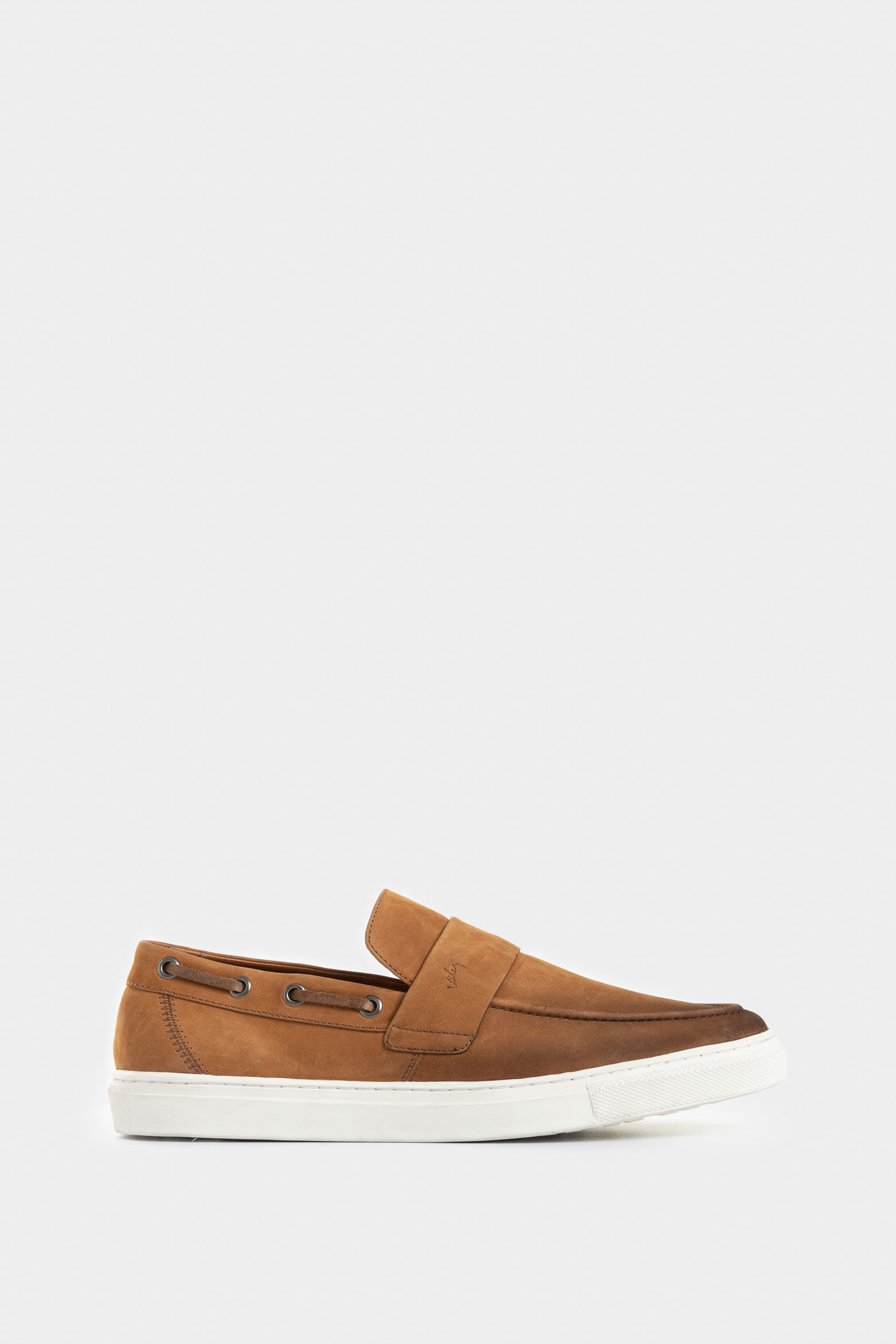 Mocasines Brescia de cuero gamuzado para hombre efecto envejecido