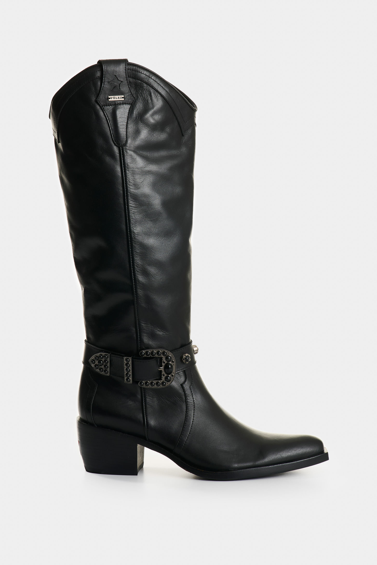 Botas de cuero texanas para mujer Cristal