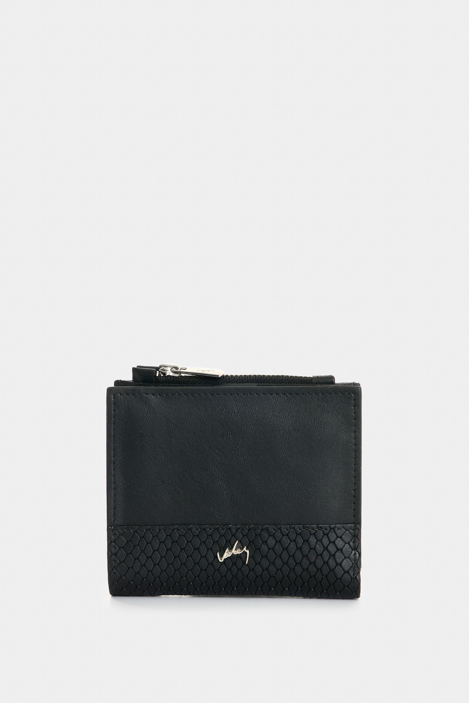 Billetera de cuero grabado para mujer Golden