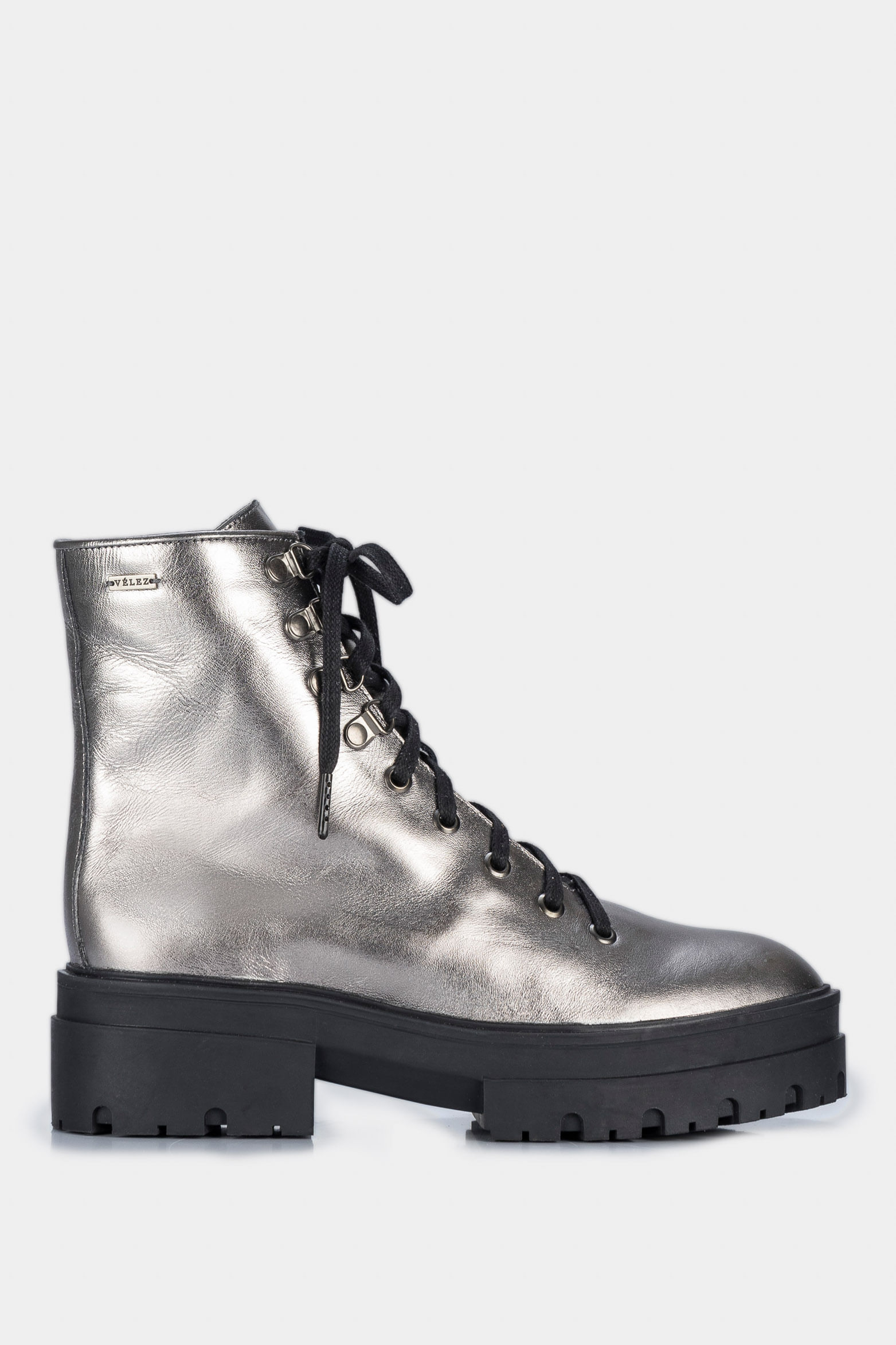 Botines ascona de cuero para mujer suela tractorada