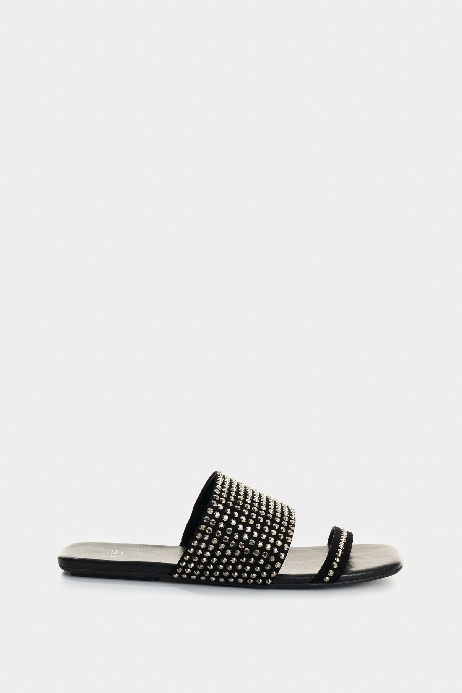 Sandalia plana de cuero para mujer Wave