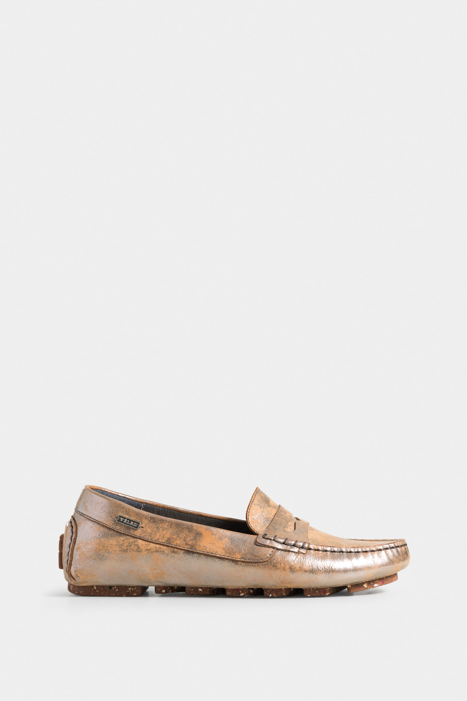 Mocasines lyla de cuero folia para mujer antifaz