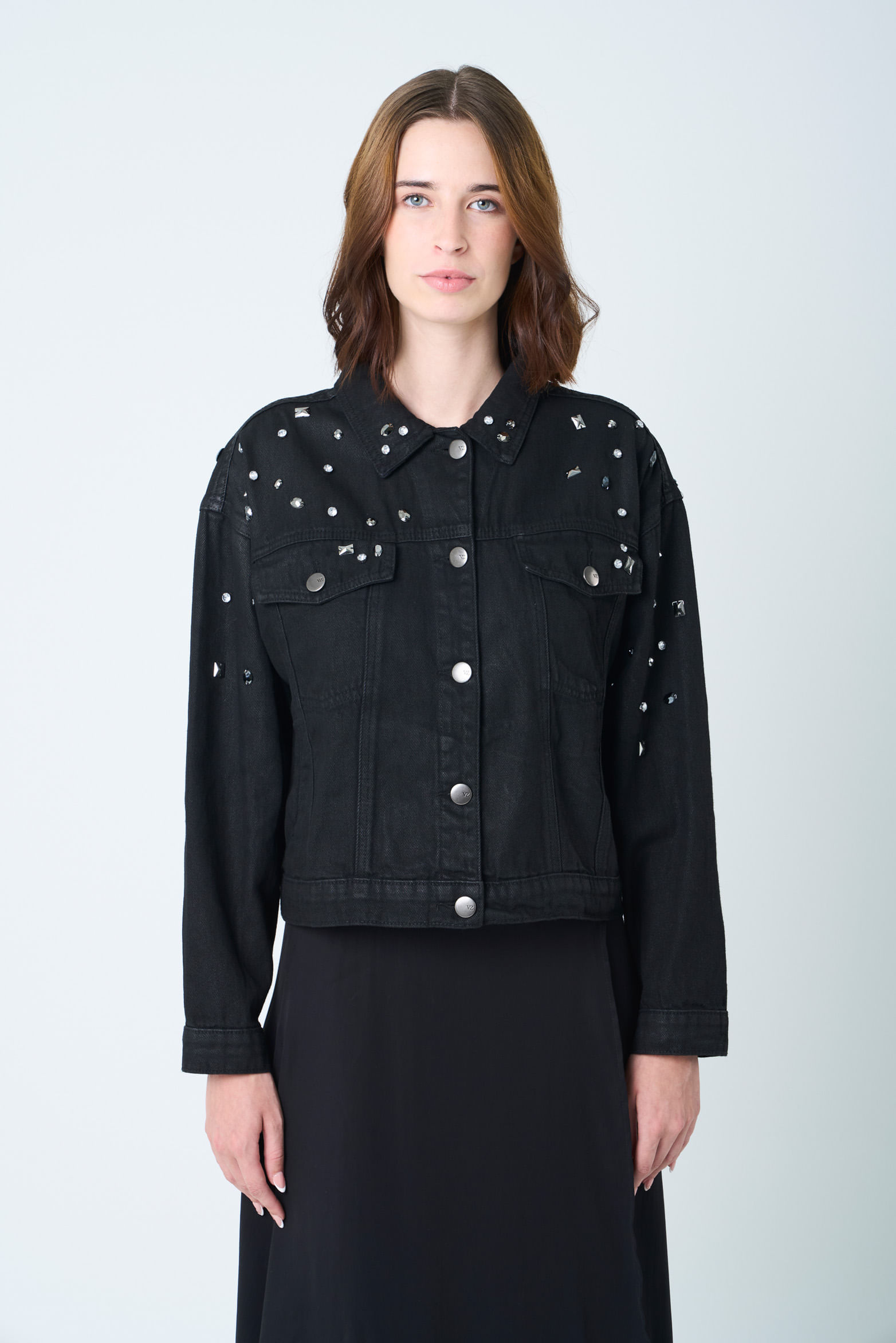 Chaqueta Black para mujer silueta Trucker