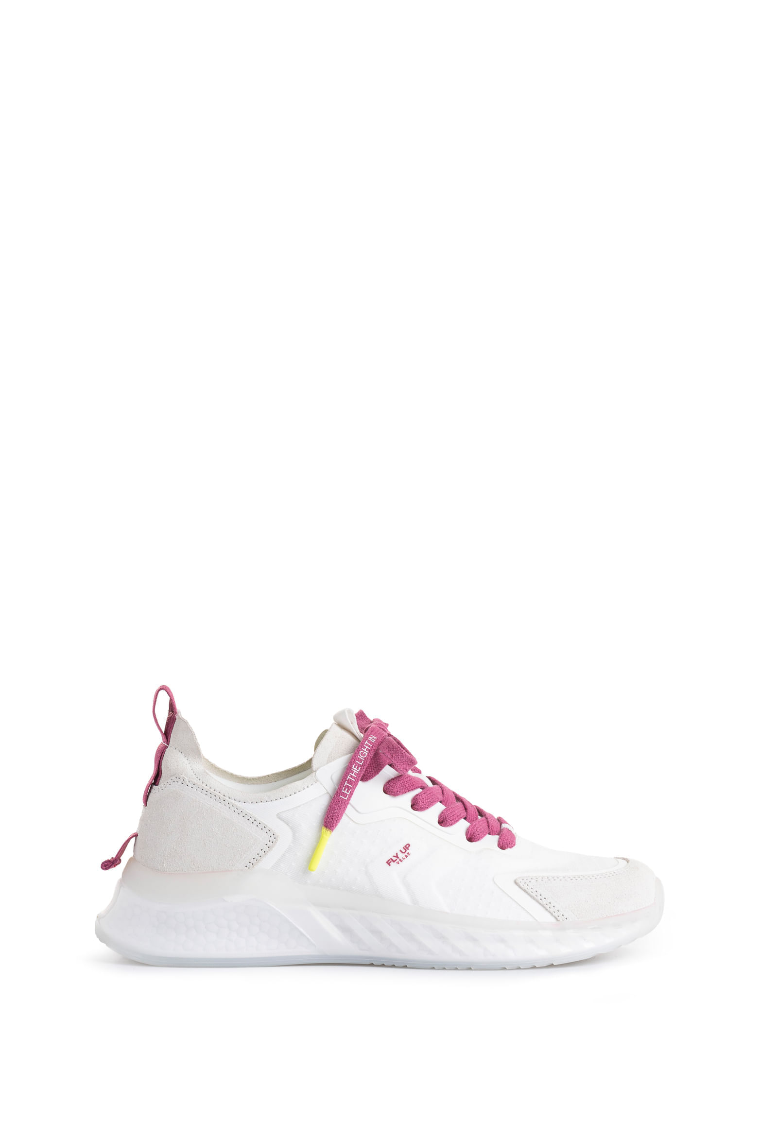 Zapatillas Fly Up Life de cuero para mujer detalles contraste