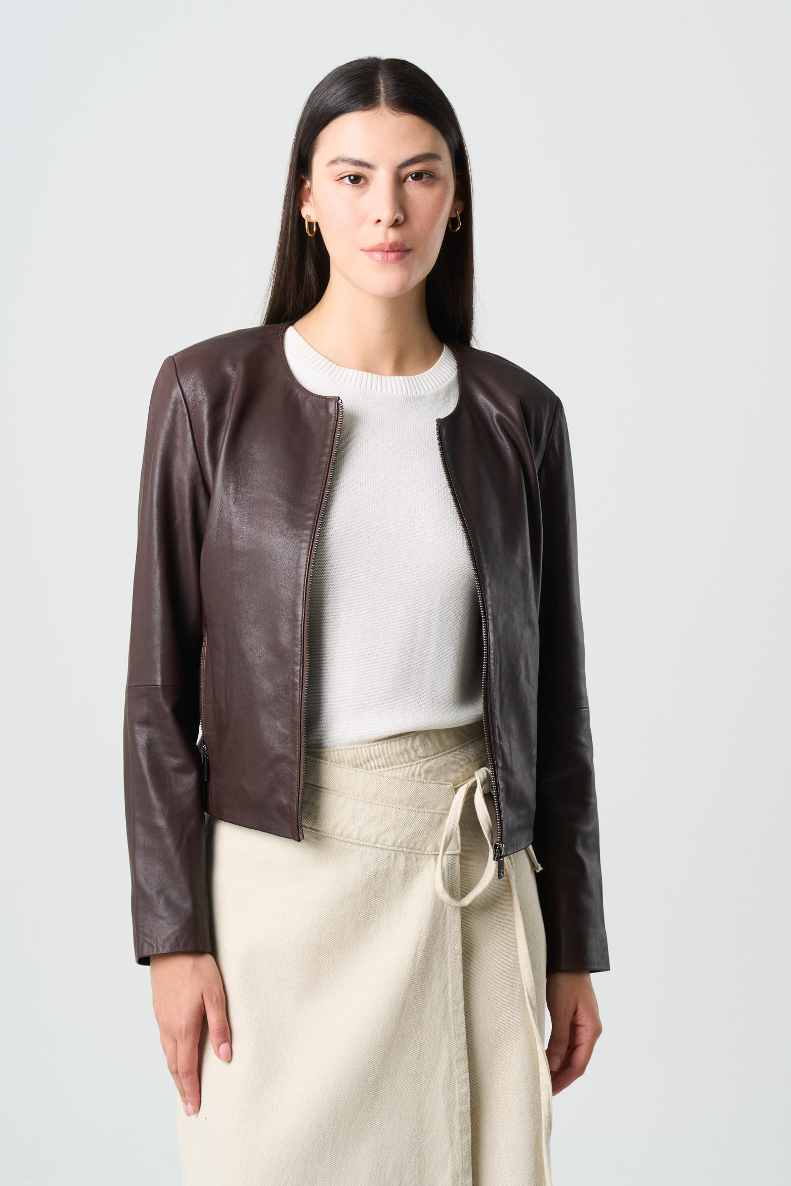 Chaqueta de cuero para mujer Denver
