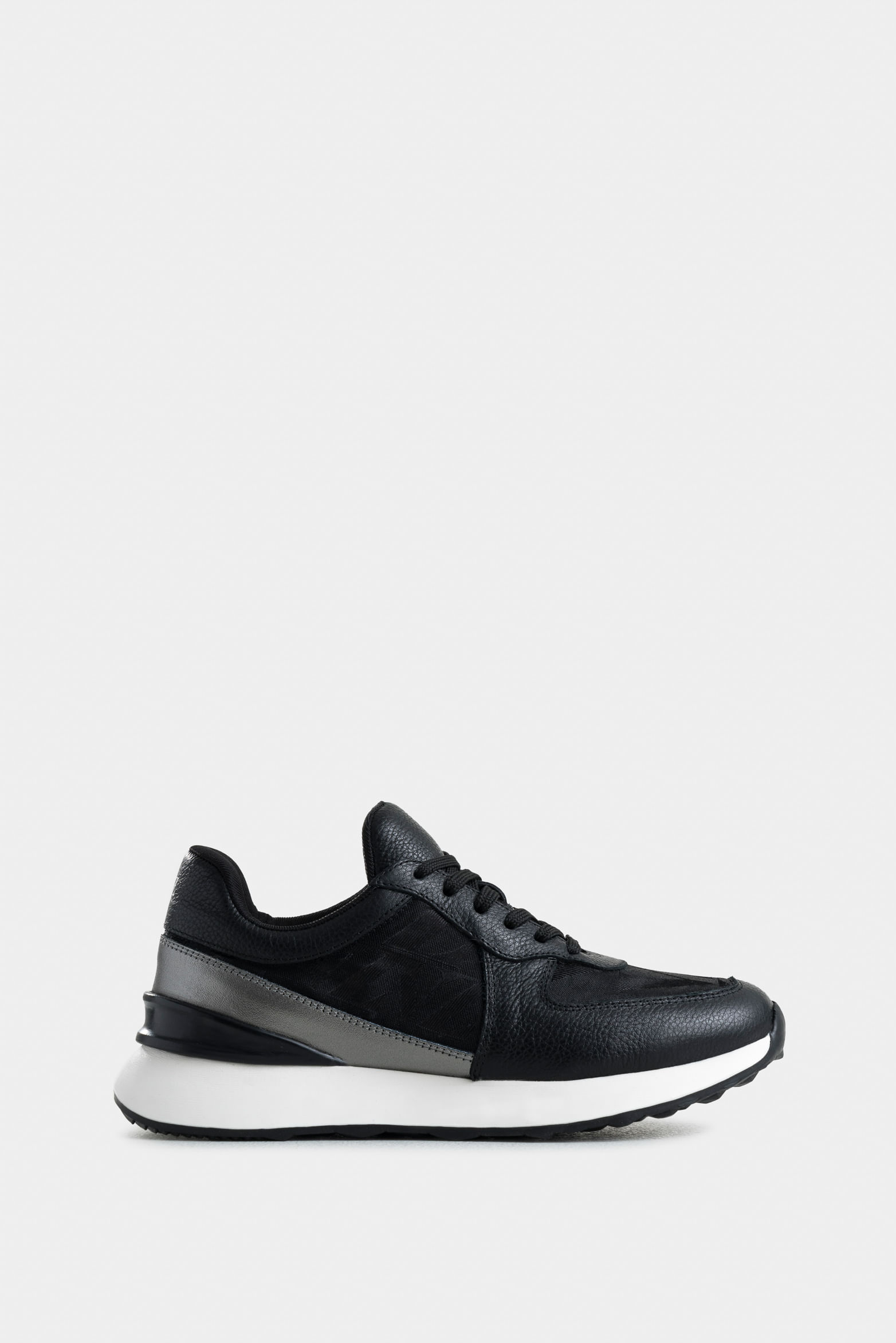 Tenis Jacinto de cuero y lona para mujer monogram