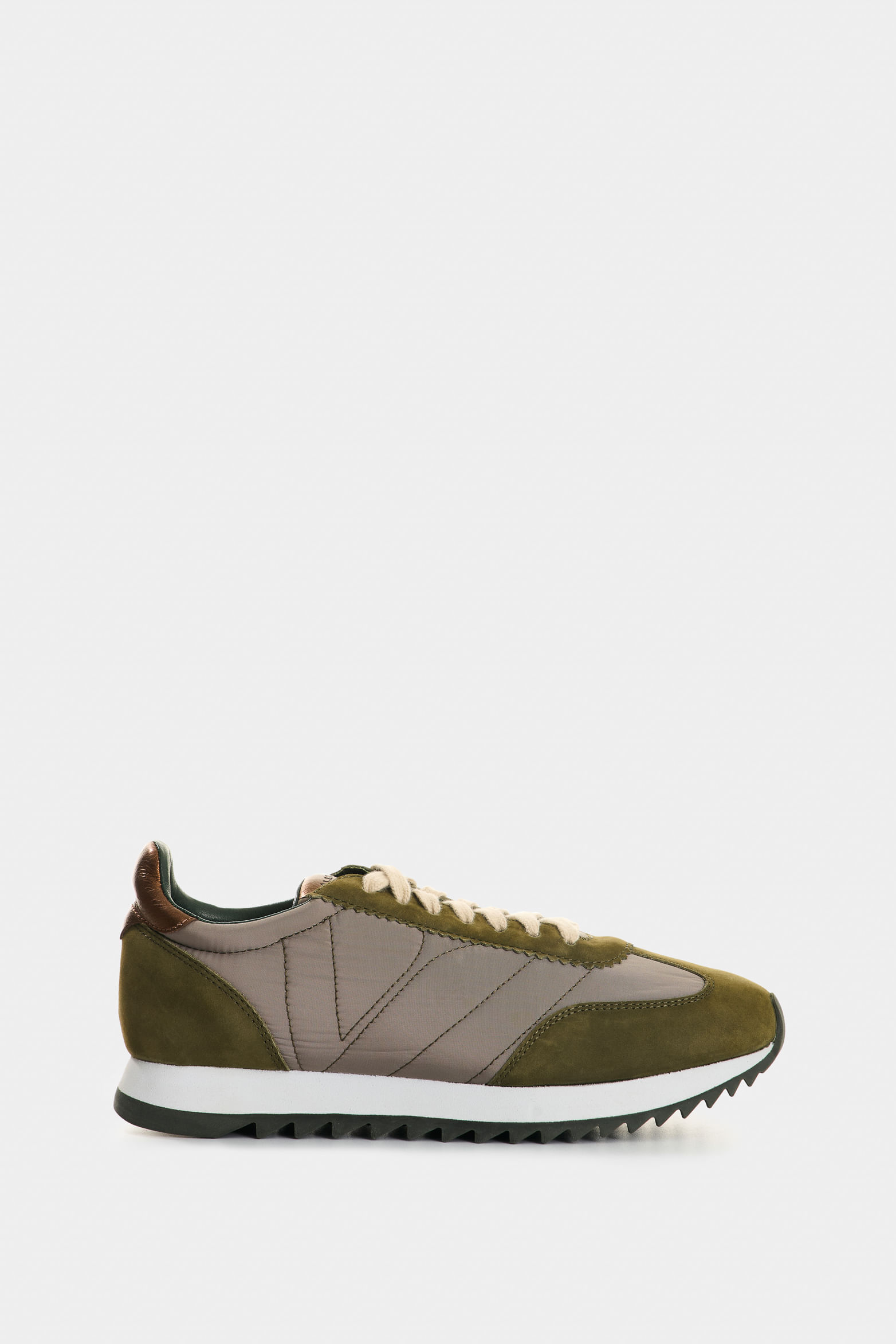 Tenis de cuero y textil para mujer Flora