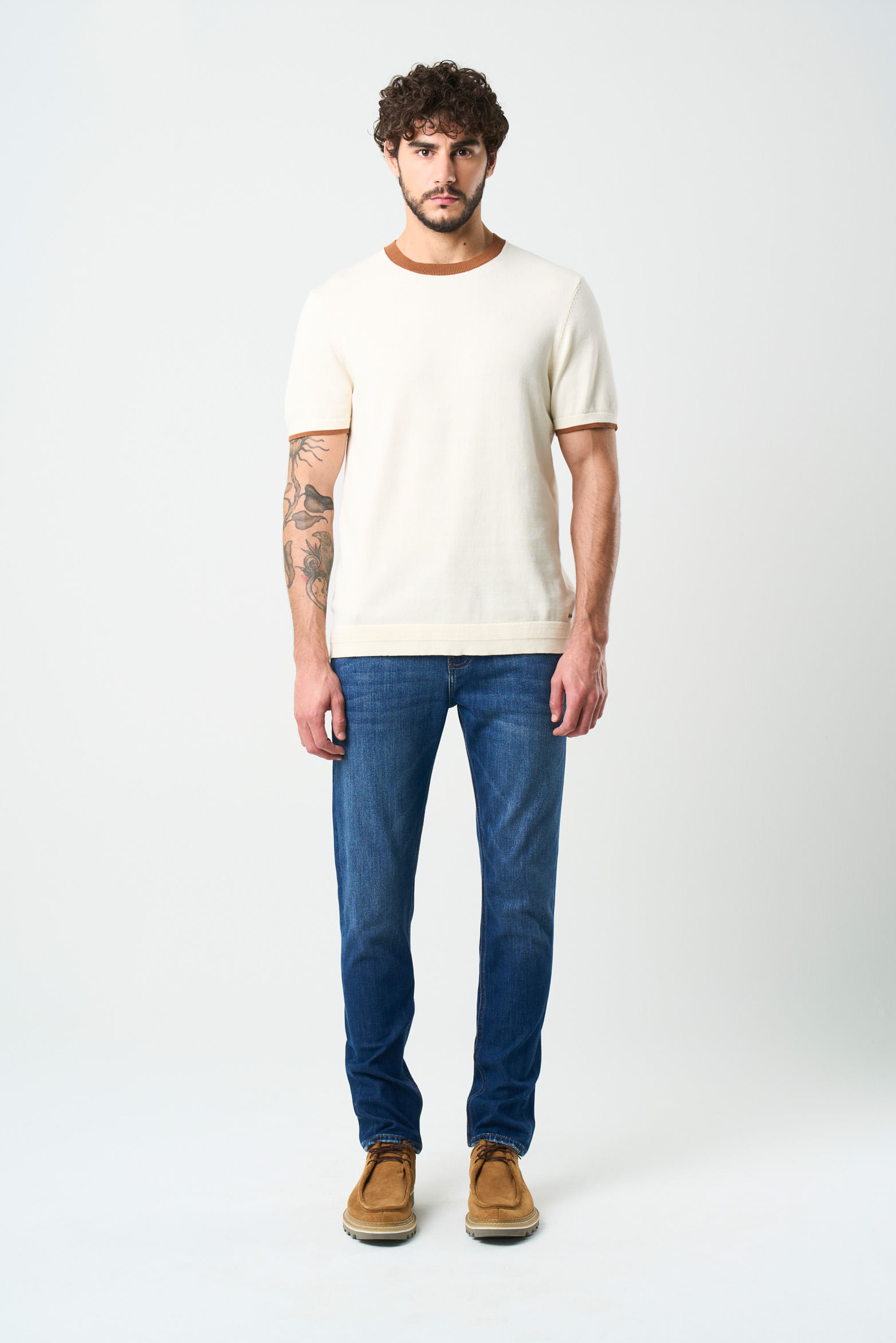 Jean confort semi fitted para hombre Cactus