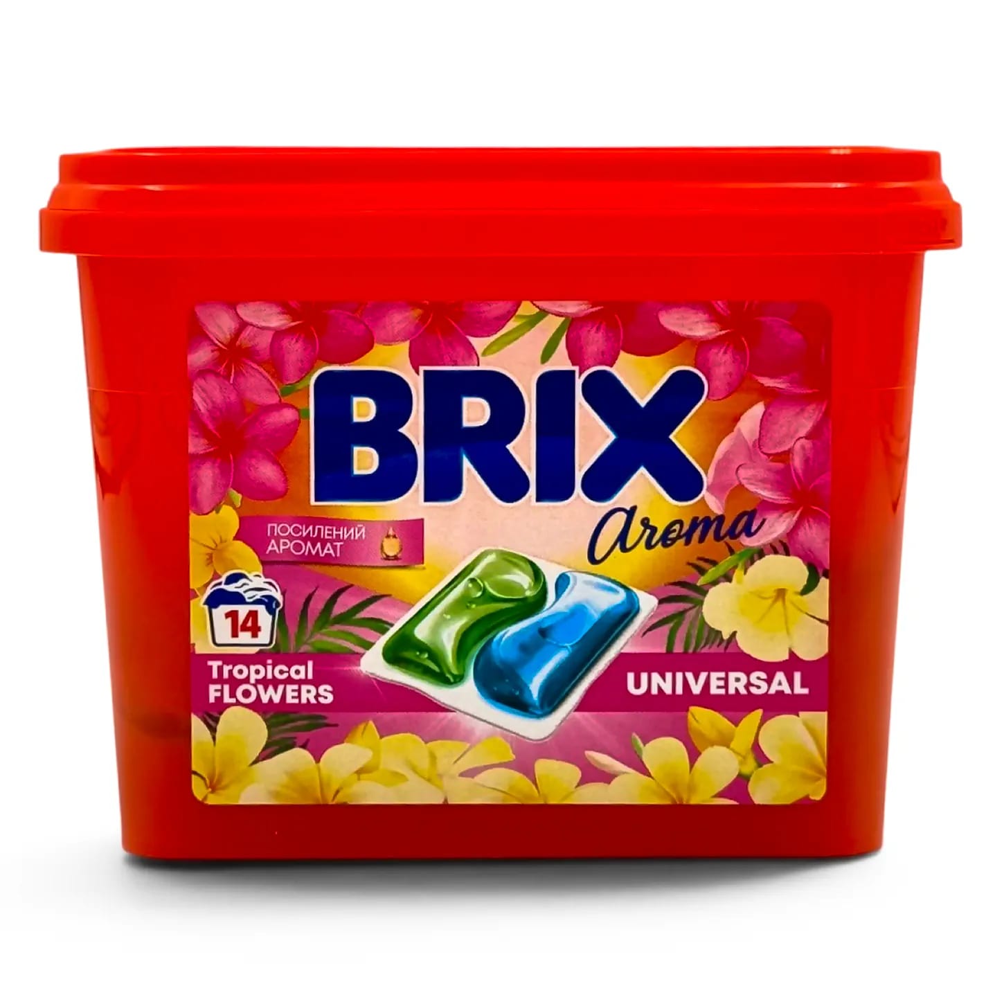 Капсули для прання "BRIX" UNIVERSAL 14 Tropical Flowers.