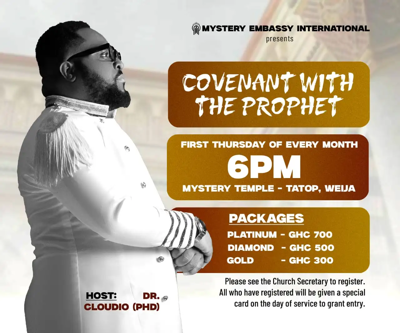 Convenant with the prophet service