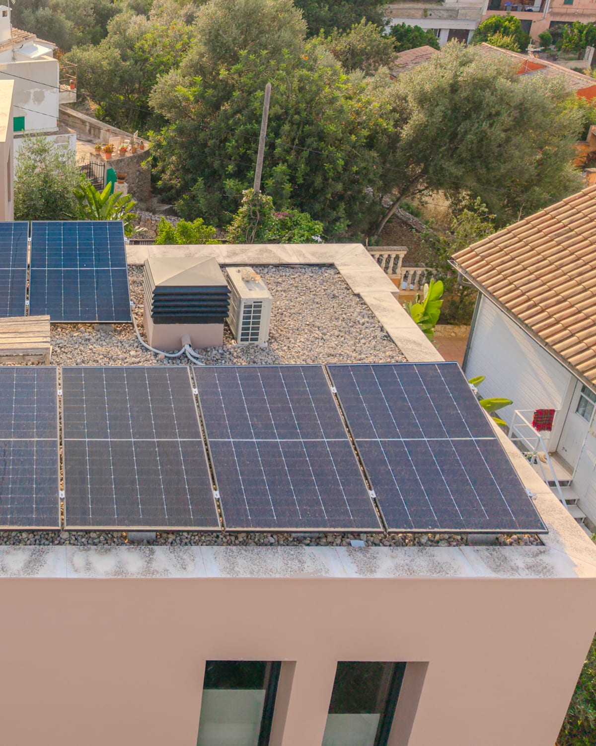 Solarmodule auf dem Dach