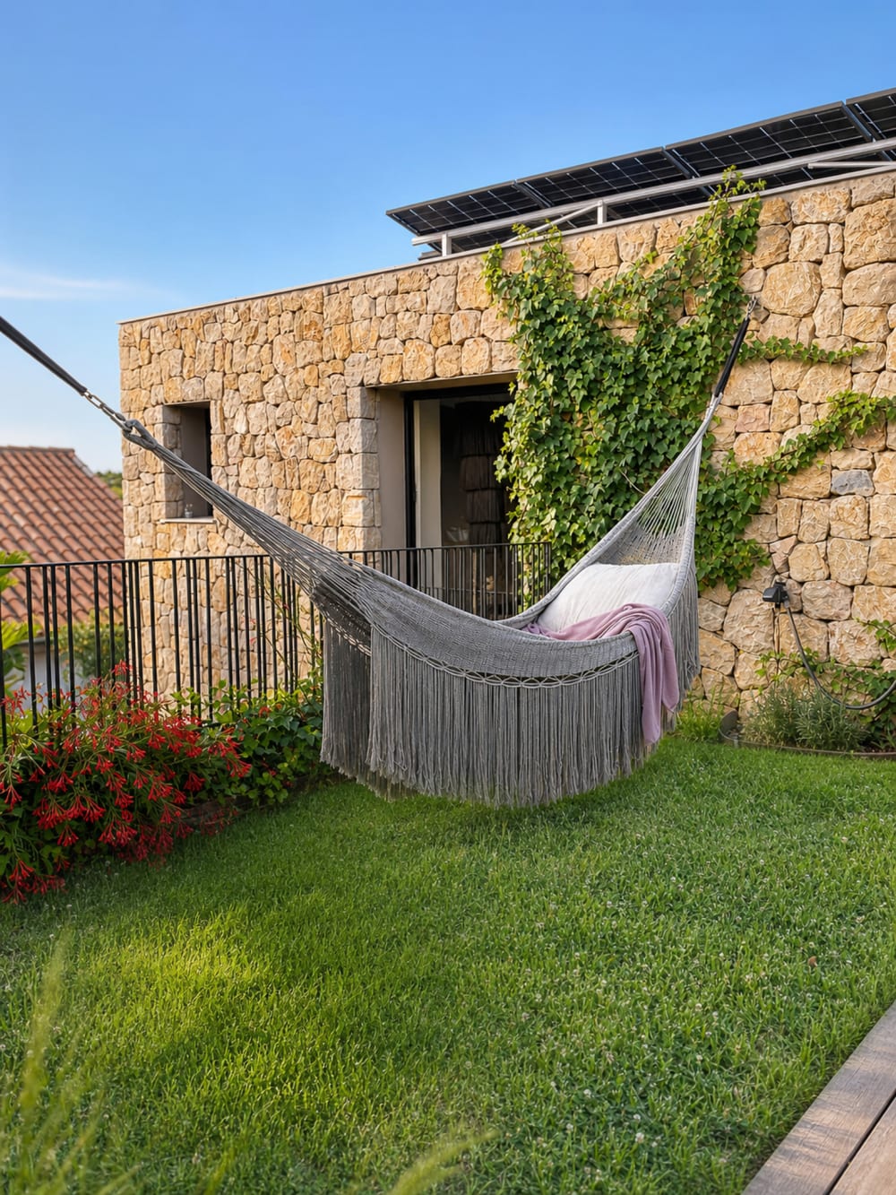 Hammock on the upper terrace