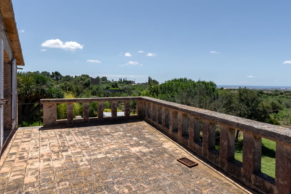70 m² große Terrasse mit Panoramablick