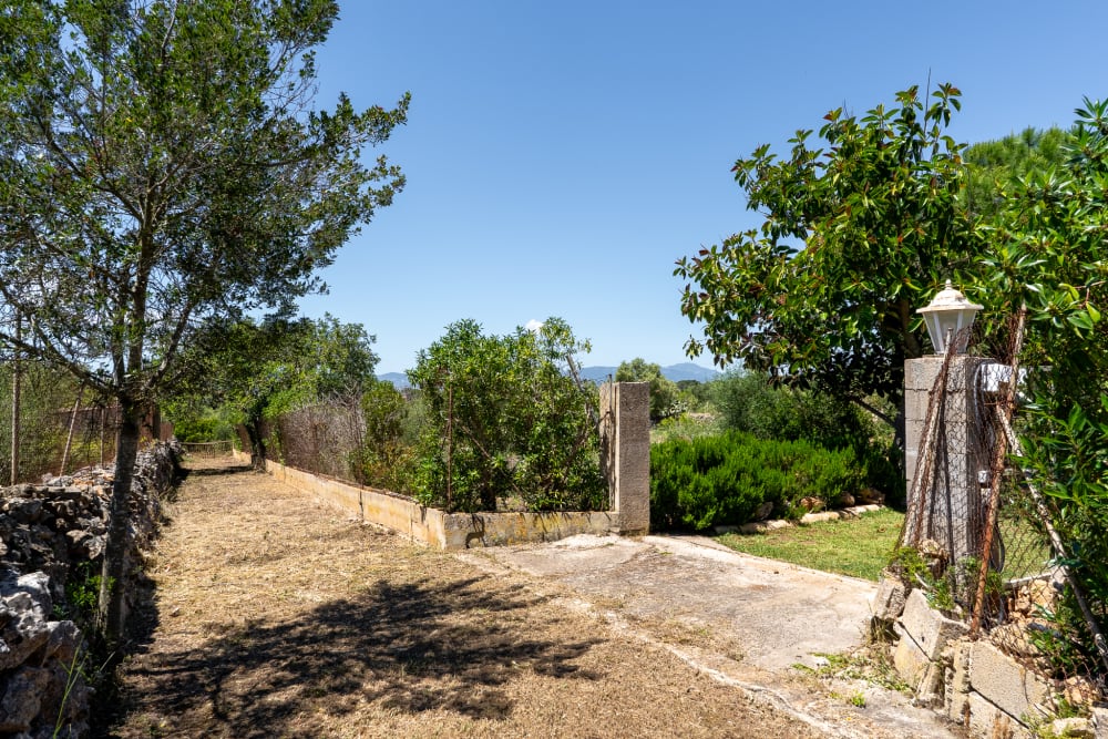 Gartenweg am Eingang