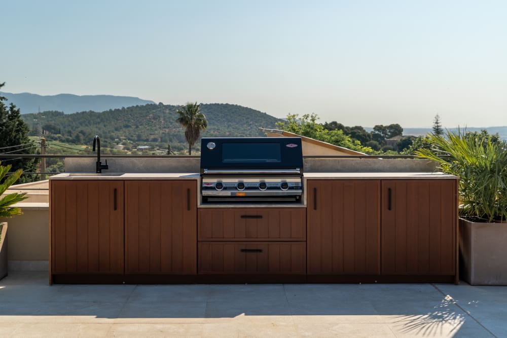 Barbecuebereich auf der Terrasse