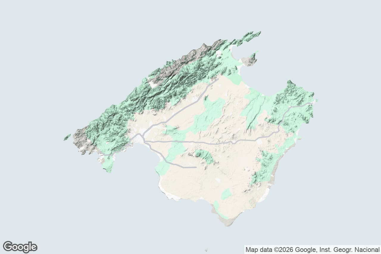 Karte von Mallorca: Gènova