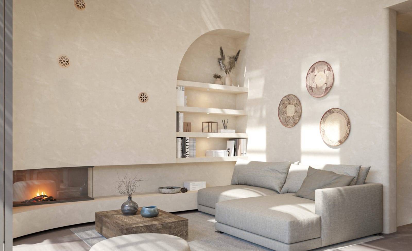 Fuster 8, the living room (render)