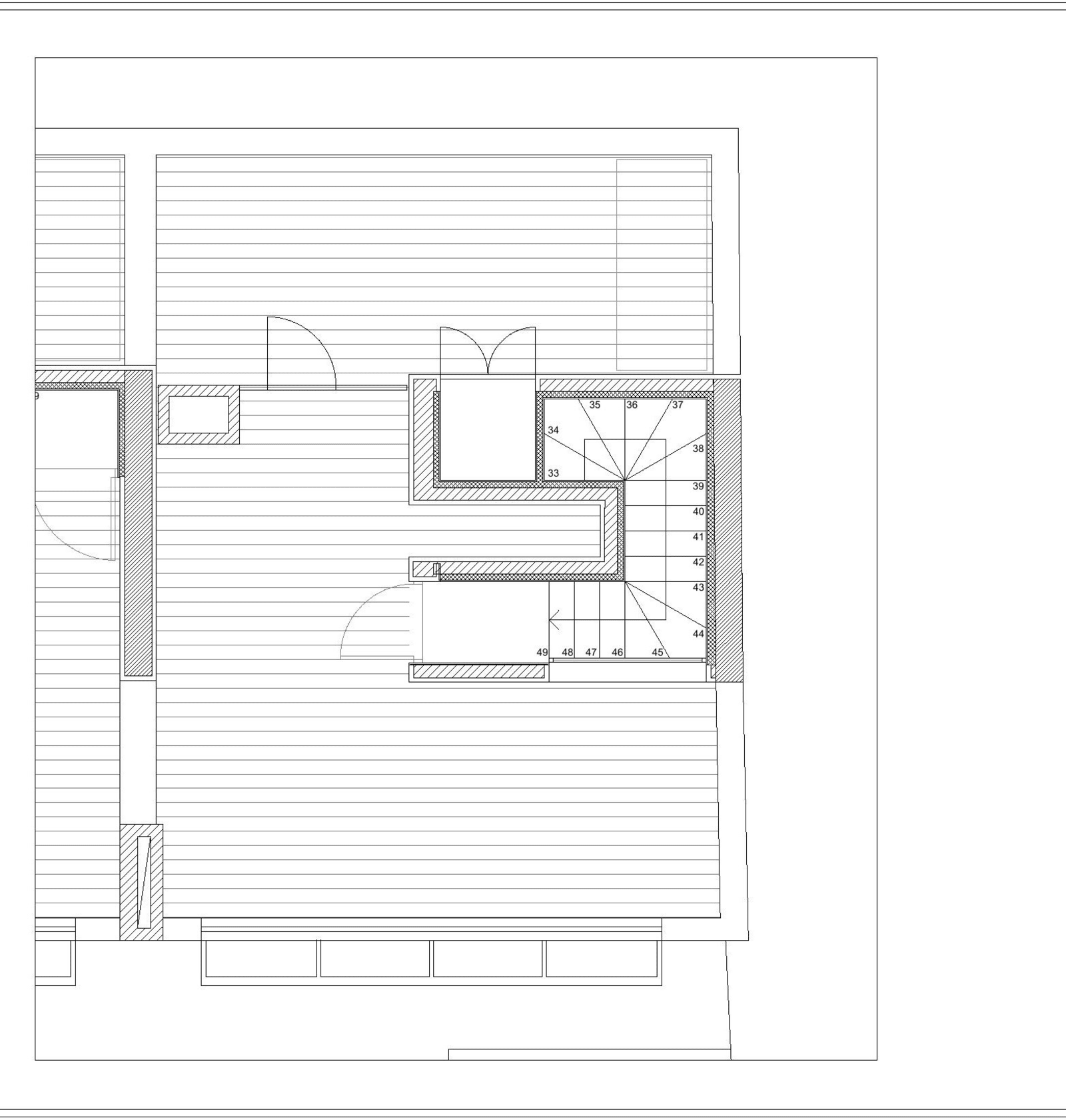 Dachplan, Reihenhaus in Portixol