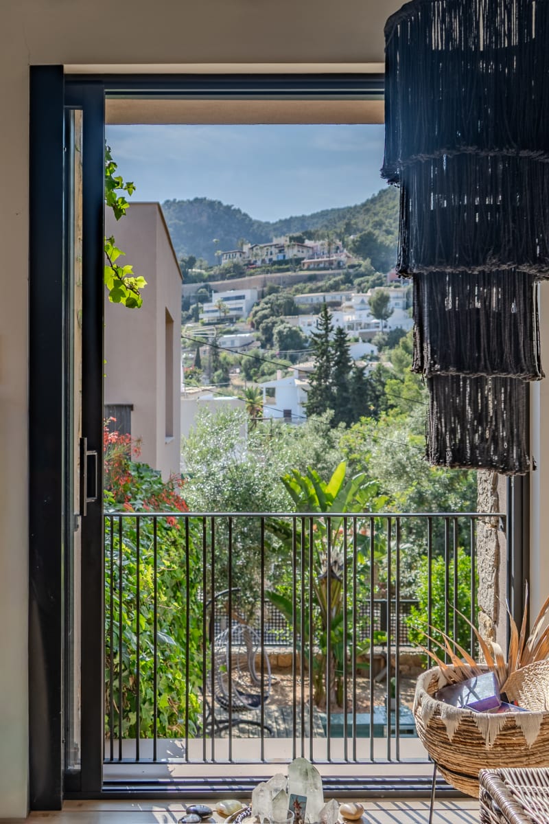 Master bedroom with view