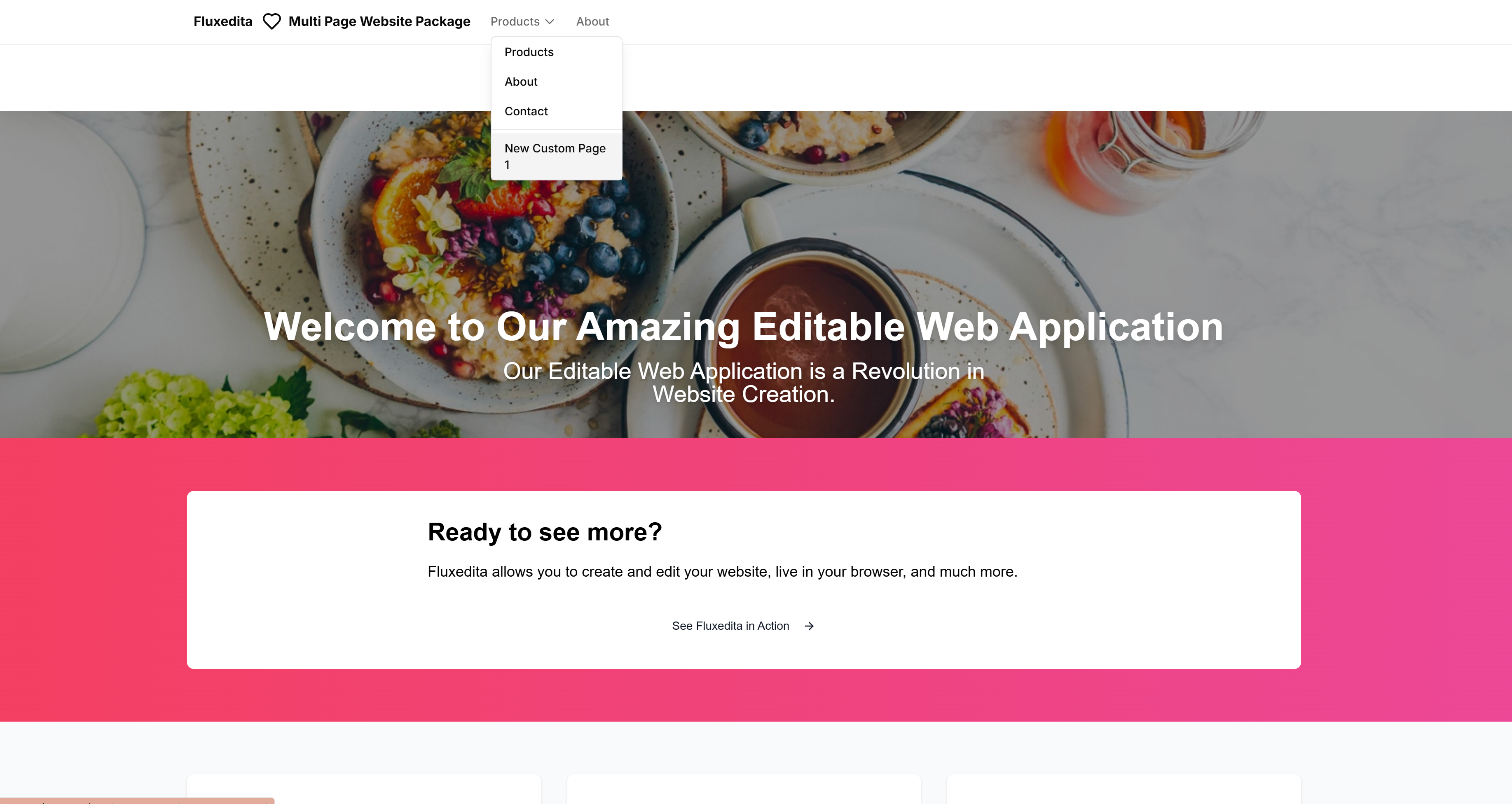 Multi Page Package visual placeholder