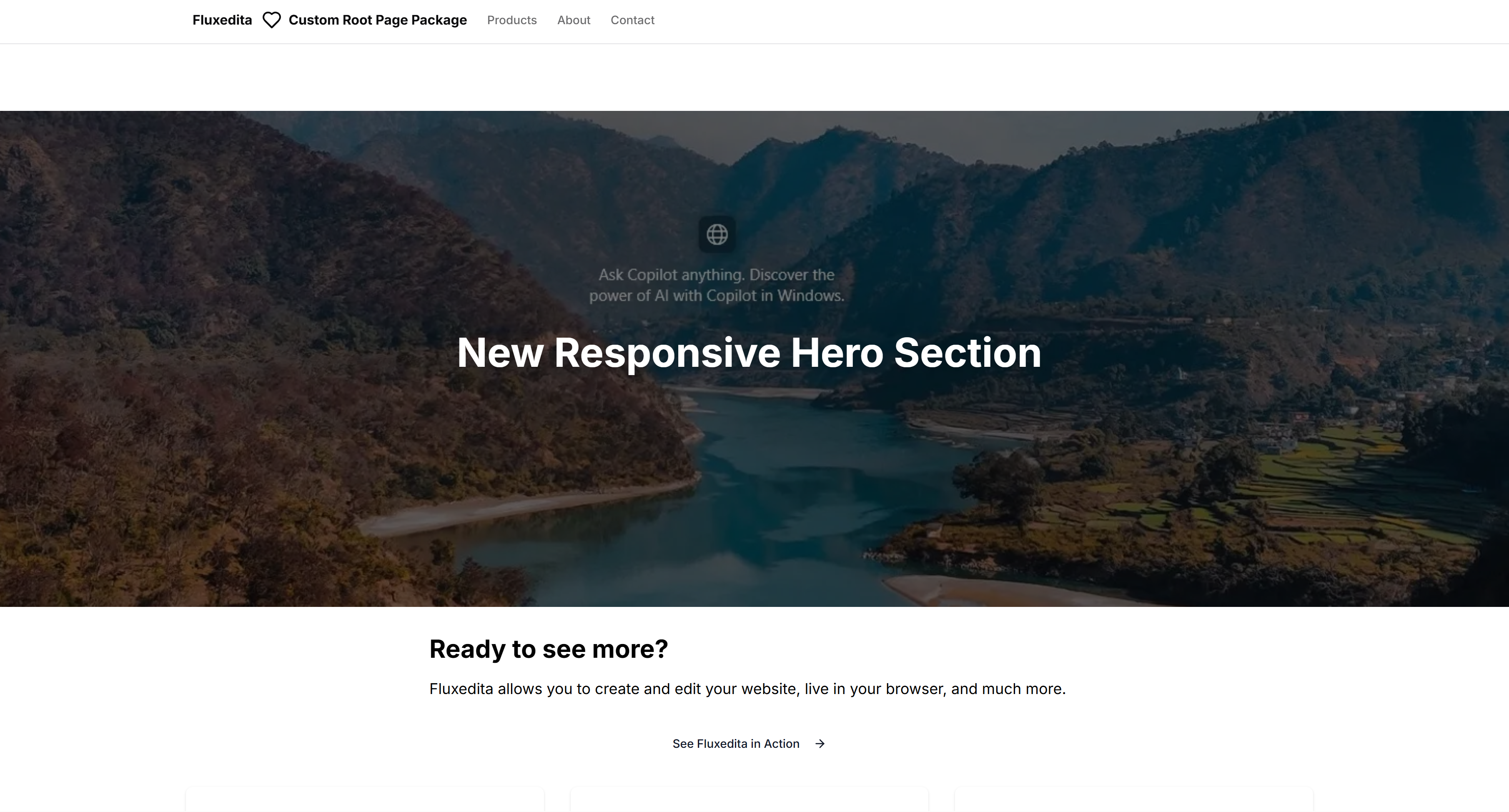 Root Page Package visual placeholder