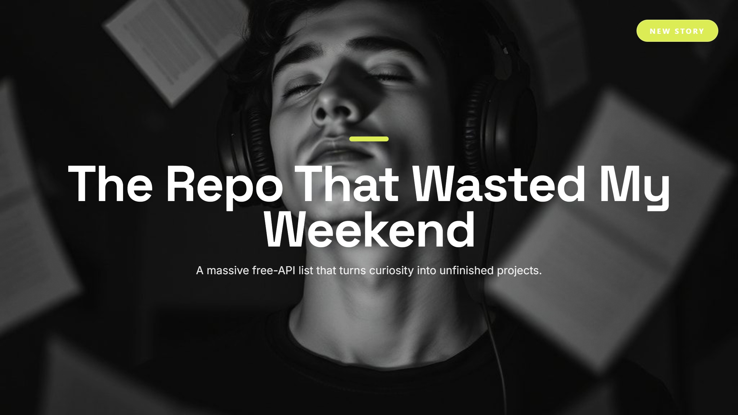 Developer drowning in side project ideas