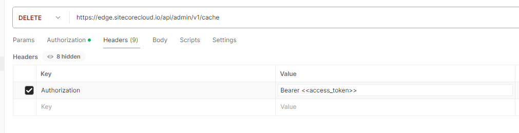 Delete operation in Postman