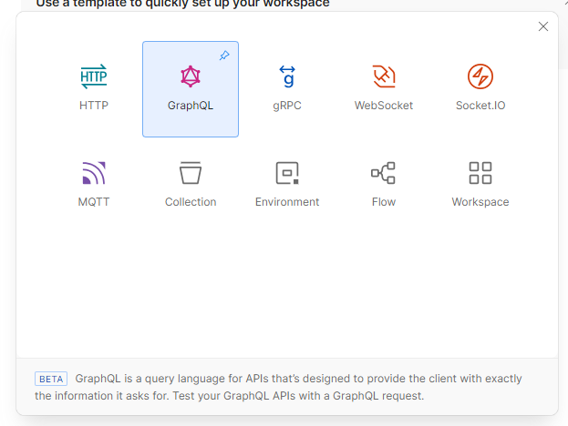 Postman new GraphQL Request