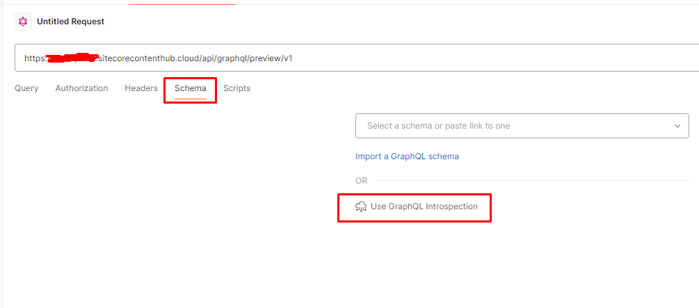 Fetch Schema for GraphQL Request In Postman